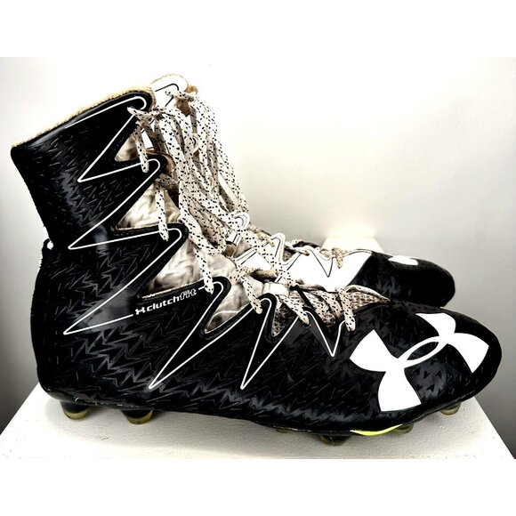 Under Armour Mens Football Cleats Highlight Clutchfit 1269693-001 Black Size 13 - Picture 5 of 12